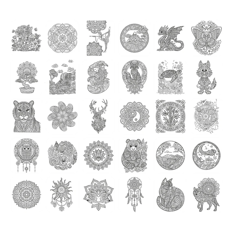 recharge KIDYDRAW PAD Recharge de dessins zen - kidywolf