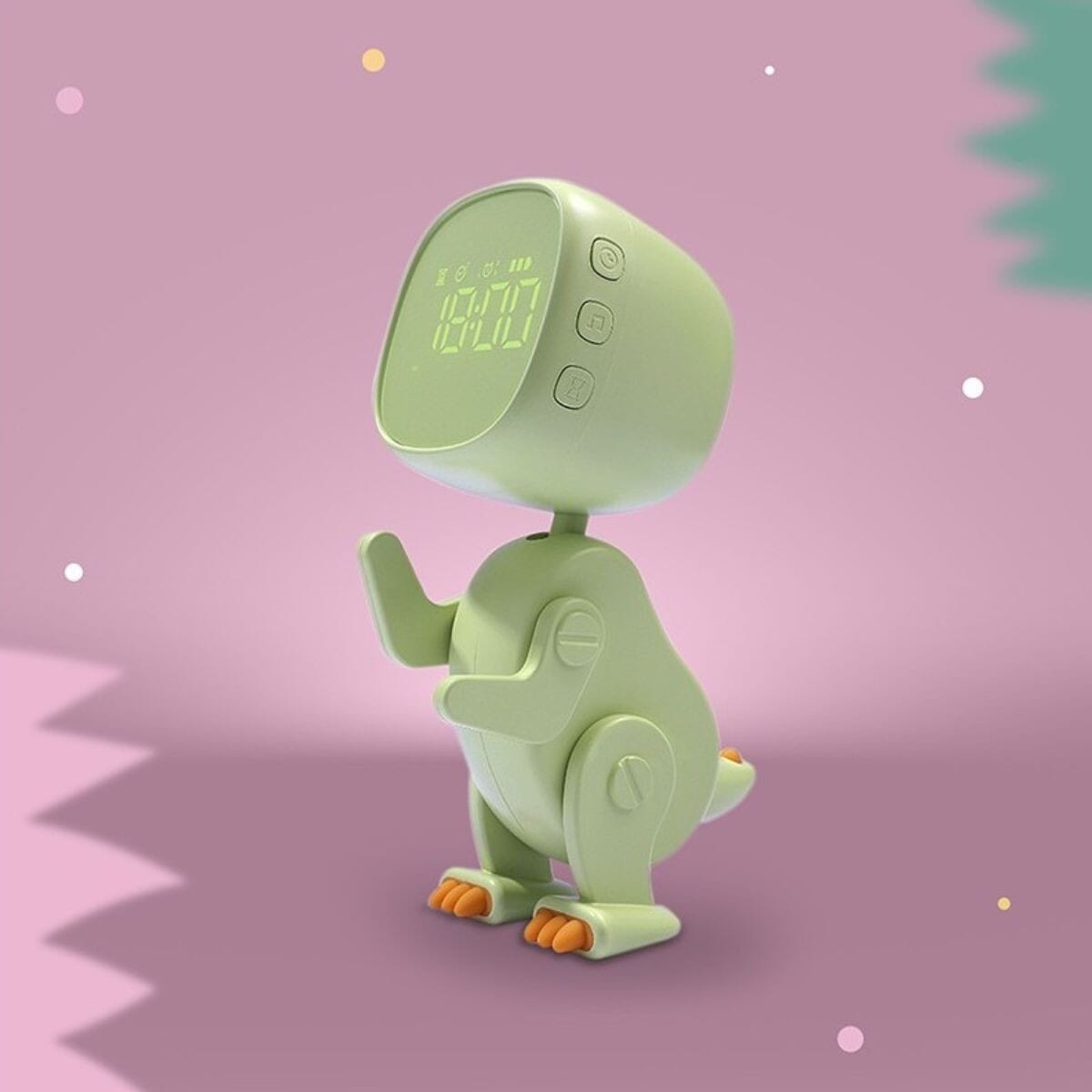 Réveil robot dino/ vert - mushie 66.002.15 