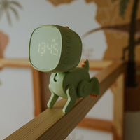 Réveil robot dino/ vert - mushie 66.002.15