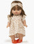Robe Daisy et son headband croisé en molleton Féline avec passepoil lurex- MINIKANE CG.17.011 3701548451268