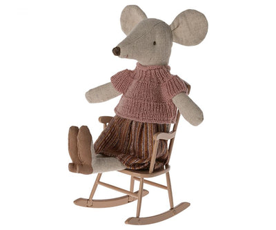 Rocking chair souris rose poudre - MAILEG 11-4112-00 5707304134411