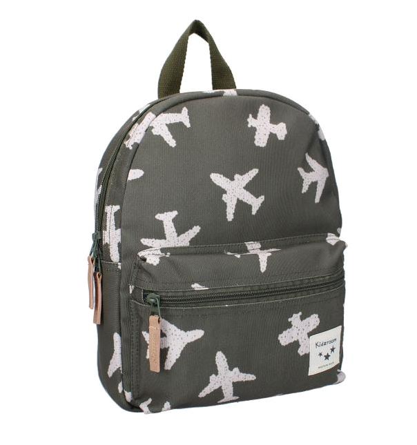 Sac à dos enfant avions kaki - Kidzroom KR2820 8712645290402