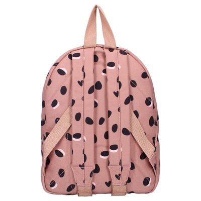 Sac à dos enfant Cœurs & Pois vieux rose - Kidzroom KR4245 8712645303782