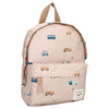 Sac à dos enfant Voitures beige - Kidzroom KR3641 8712645297302