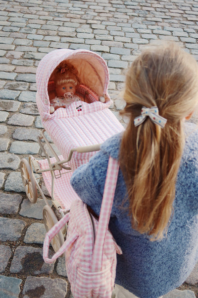 sac a langer pour poupée powder rose check - Konges Sløjd KS101472 P40009 5715404311113
