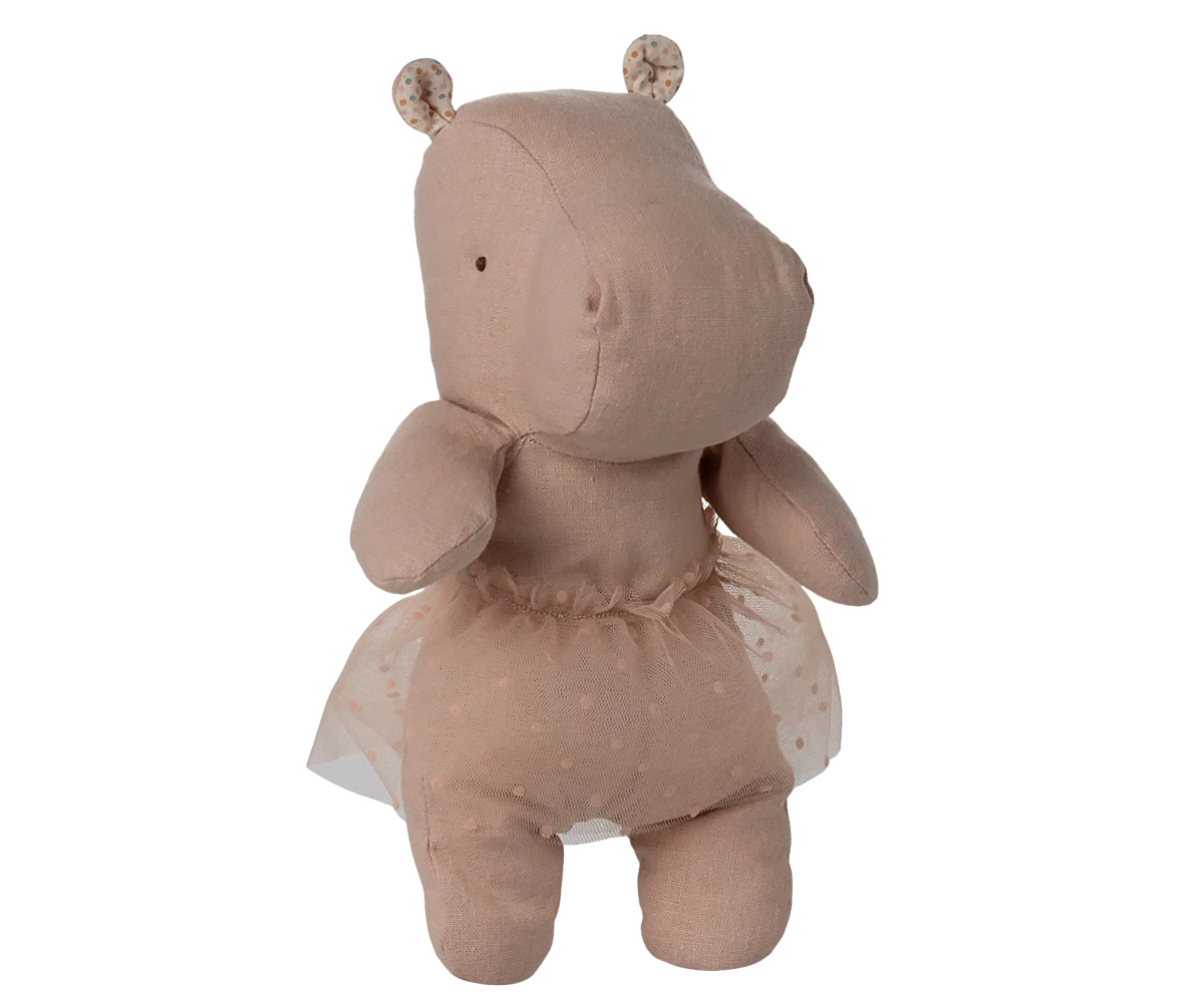 Safari friends Hippo avec jupe Small Soft rose - MAILEG 16-5601-00 5707304143819