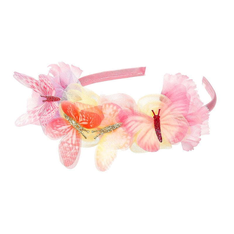 Serre-tête Lilyanne fleurs et papillons – Souza 