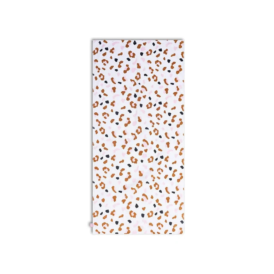 Serviette de Plage Coton Khaki Leopard 135 x 65 cm - SWIM ESSENTIALS 