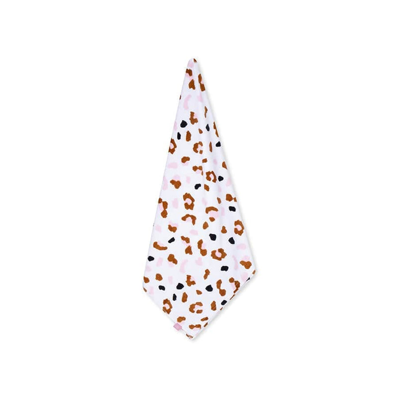 Serviette de Plage Coton Khaki Leopard 135 x 65 cm - SWIM ESSENTIALS 
