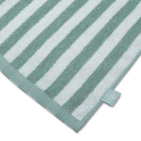 Serviette de Plage Coton Vert Resort Stripe 135 x 65 cm - SWIM ESSENTIALS
