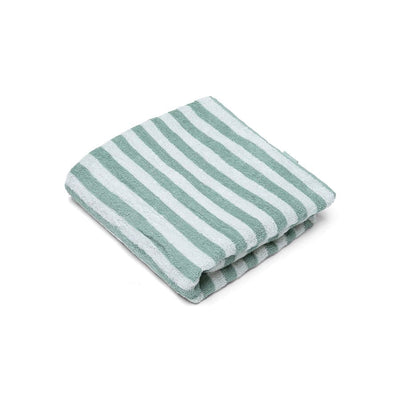 Serviette de Plage Coton Vert Resort Stripe 135 x 65 cm - SWIM ESSENTIALS