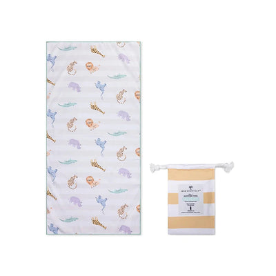 Serviette de plage microfibre Multicolore Wild Life 135 x 65 cm - SWIM ESSENTIALS
