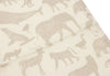 Serviette gaze de Coton 31x31cm Animals Nougat (3p) - JOLLEIN 537-848-67044 8717329376953