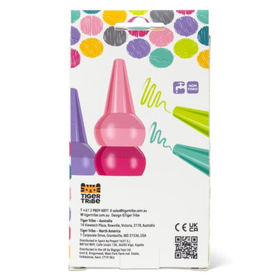 set 8 crayons empilables candy colours - TIGER TRIBE