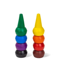 set 8 crayons empilables Retro Rainbow - TIGER TRIBE