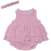 Set barboteuse + bandeau petale - BB&CO COMBF20A 3662159046642