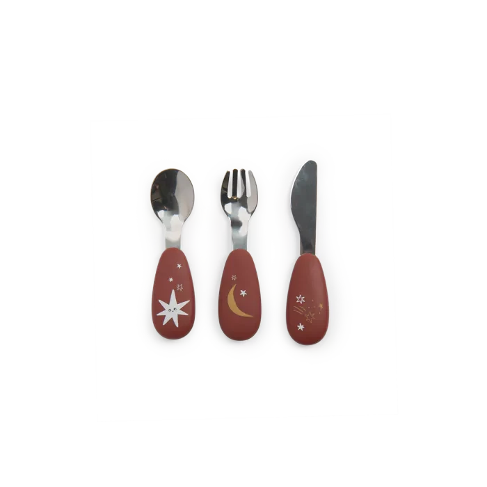 Set couverts silicone Après la pluie- moulin roty 715232 35756771522323