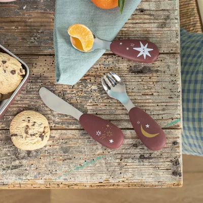 Set couverts silicone Après la pluie- moulin roty 715232 35756771522323