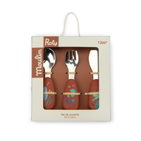 Set couverts silicone La forêt Mawa - MOULIN ROTY 688232 3575676882320