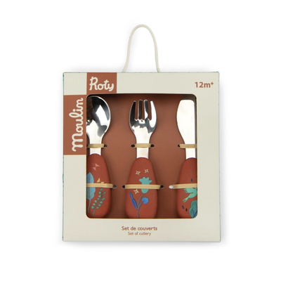 Set couverts silicone La forêt Mawa - MOULIN ROTY 688232 3575676882320