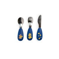 Set couverts silicone Puce & Pilou - moulin roty 684058 3575676840580
