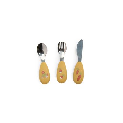 Set couverts silicone Trois petits lapins - MOULIN ROTY 678232 3575676782323