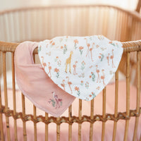 Set de 2 bavoirs bandana Blooming Safari de Little Dutch – vue 2