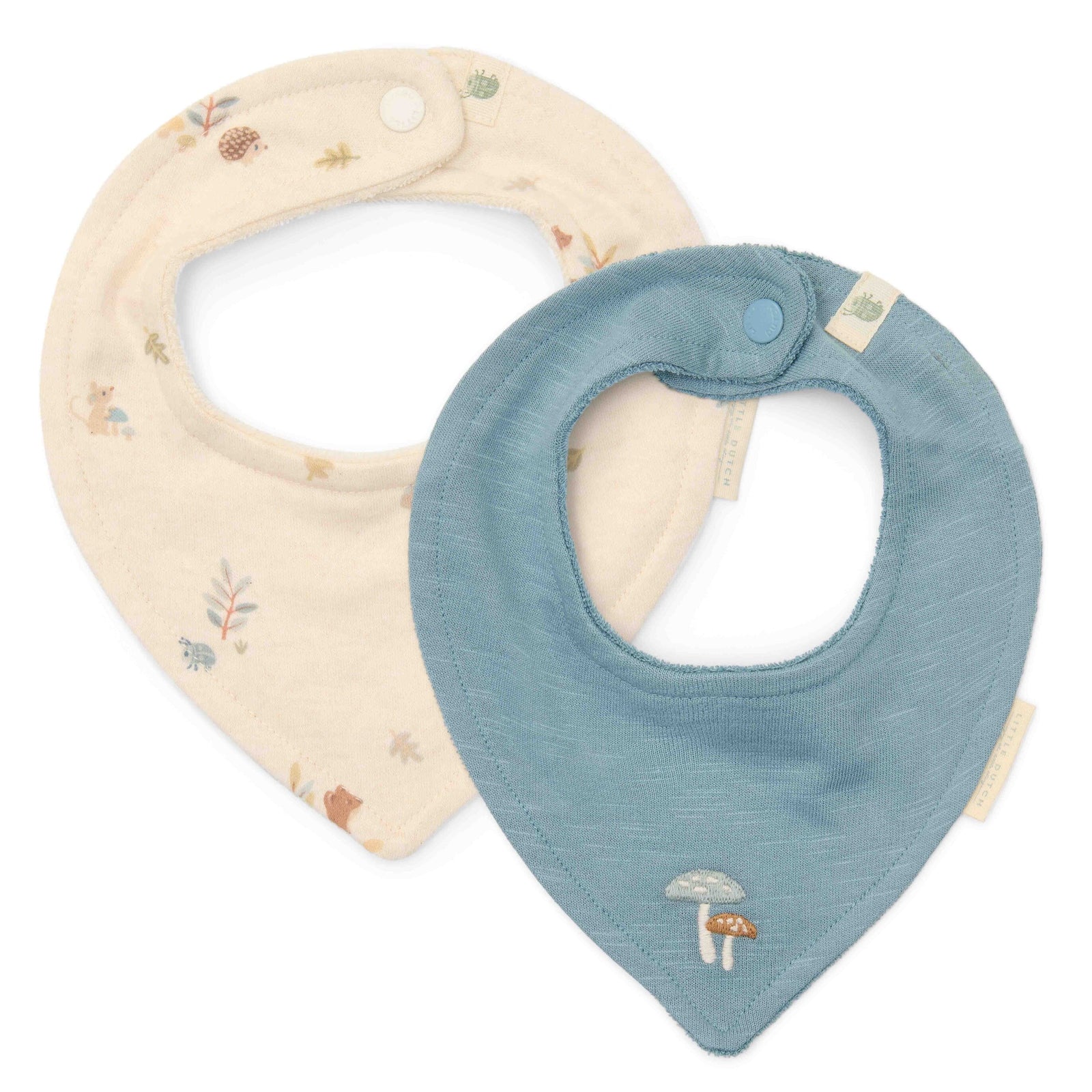 Set de 2 bavoirs Stone Blue/Forest Nature - Little Dutch CL25229020 8721122572665