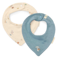 Set de 2 bavoirs Stone Blue/Forest Nature - Little Dutch CL25229020 8721122572665