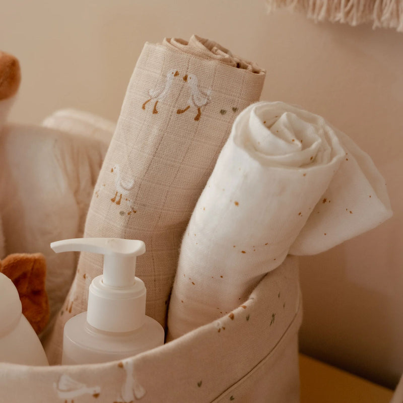 Set de 2 langes en coton bio 70 x 70 cm Little Goose de Little Dutch