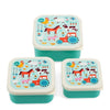 set de 3 boites à goûter farmyard - REX London 30942 5027455452029