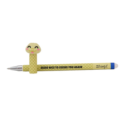 Set de 3 stylos effaçables Bo-Bo animal print - Serpent, Léopard et Zèbre - MR. WONDERFUL