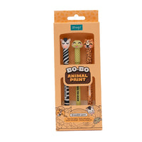 Set de 3 stylos effaçables Bo-Bo animal print - Serpent, Léopard et Zèbre - MR. WONDERFUL