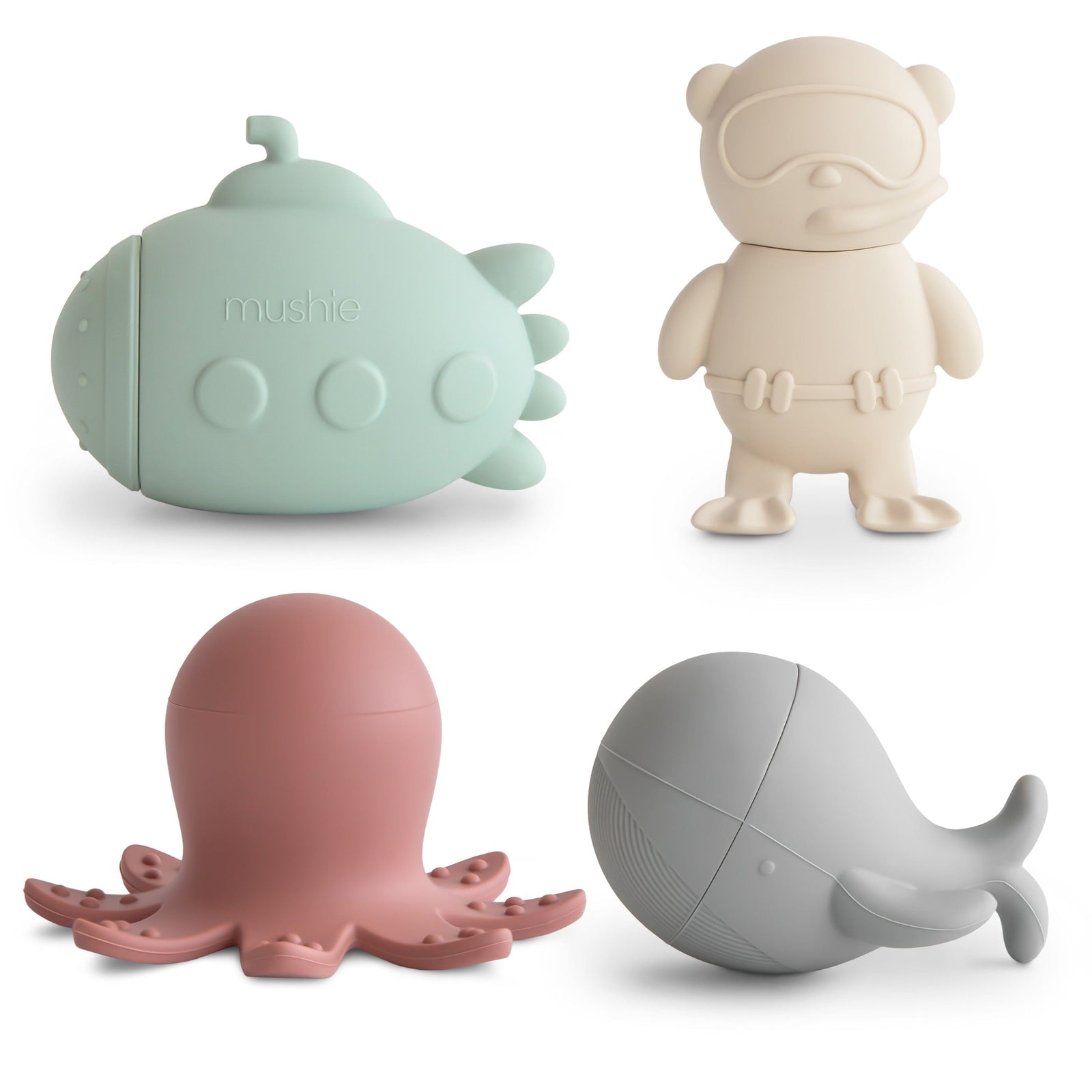 Set de 4 figurine pour le bain sealive - MUSHIE 70.077.02 