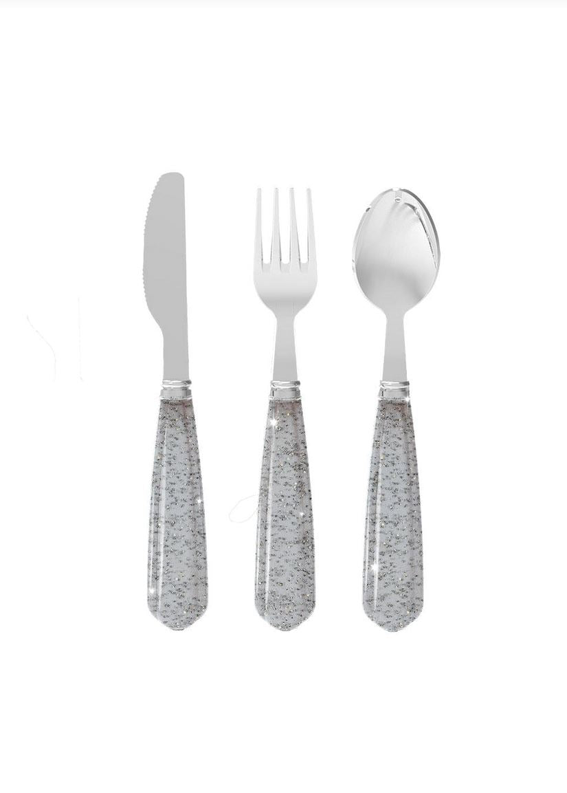 set de couverts glitter sparkling blue - Konges Sløjd KS101531 S15094 5715404311687