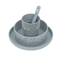 Set de repas tiny farmer mouton/oie bleu- LASSIG