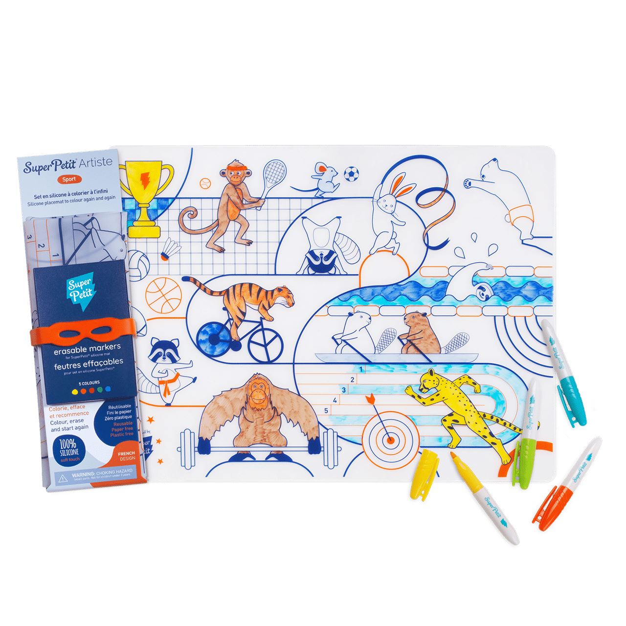 set de table a colorier Sports Olympiques - SUPERPETIT SMATsport005 3760264701699
