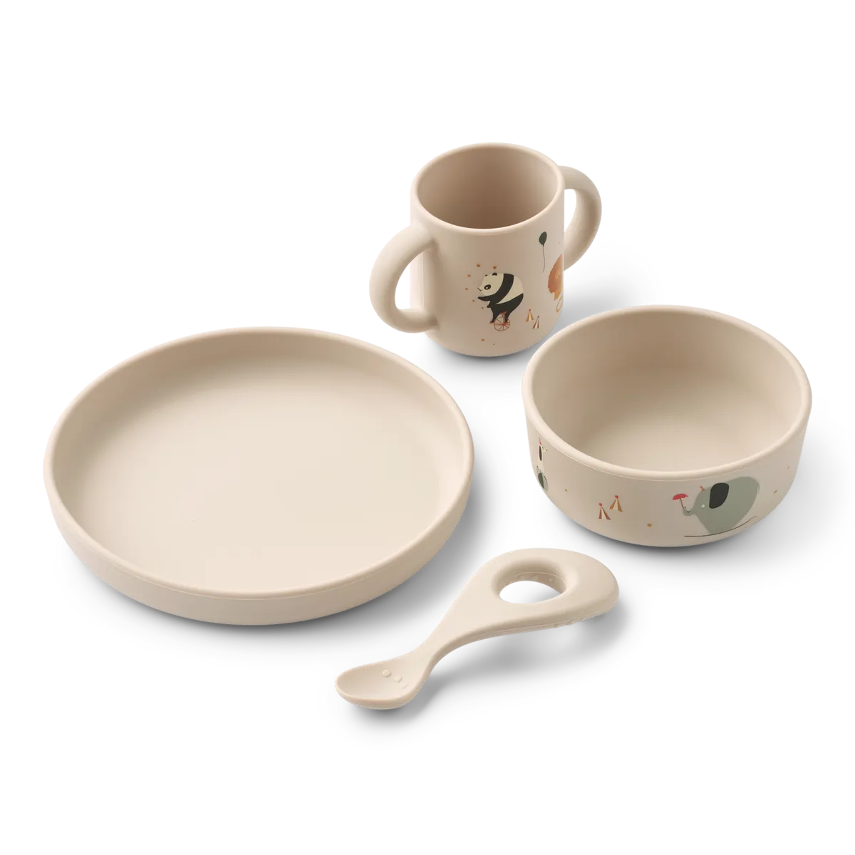 set repas en silicone vivi circus / sandy - LIEWOOD LW15135 2334 5715493450557