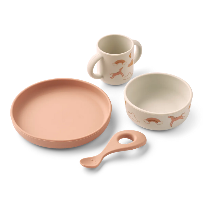 set repas en silicone vivi dream / ecru - LIEWOOD LW15135 2336 5715493450564