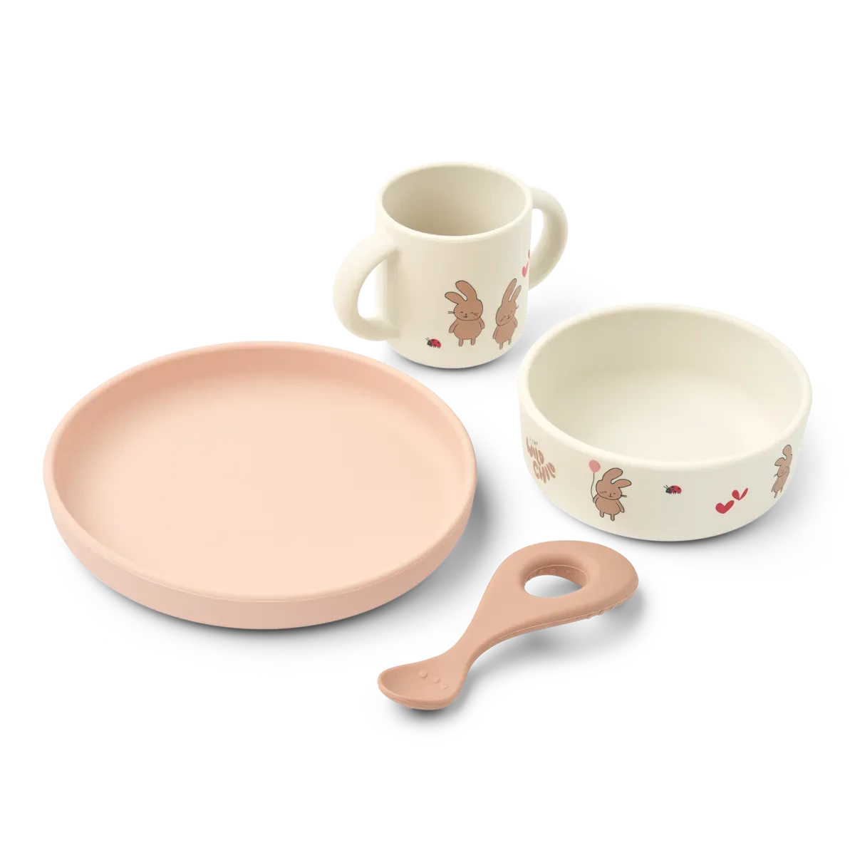 set repas en silicone Wild child / Rosey - LIEWOOD 