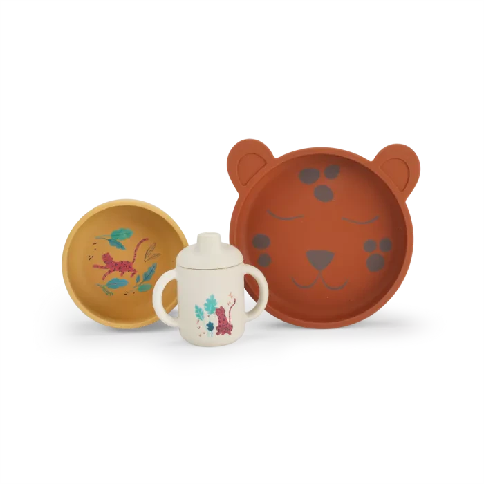 Set vaisselle silicone La forêt Mawa - moulin roty 688231 3575676882313