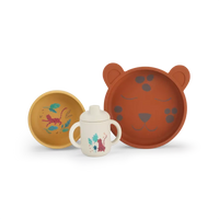 Set vaisselle silicone La forêt Mawa - moulin roty 688231 3575676882313