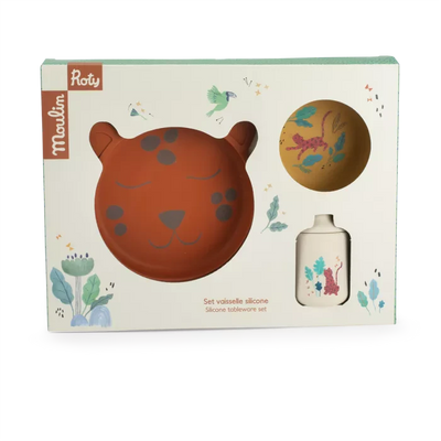 Set vaisselle silicone La forêt Mawa - moulin roty 688231 3575676882313