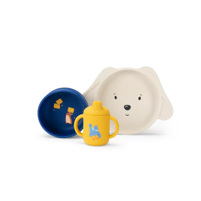 Set vaisselle silicone Puce & Pilou - moulin roty 684057 3575676840573