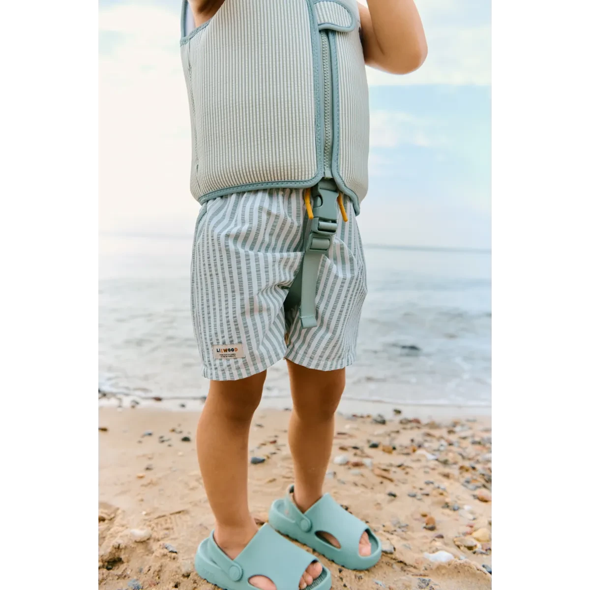 Short de Bain Duke Stripe peppermint / crisp white- LIEWOOD lw21436 1275 86 5715493595487