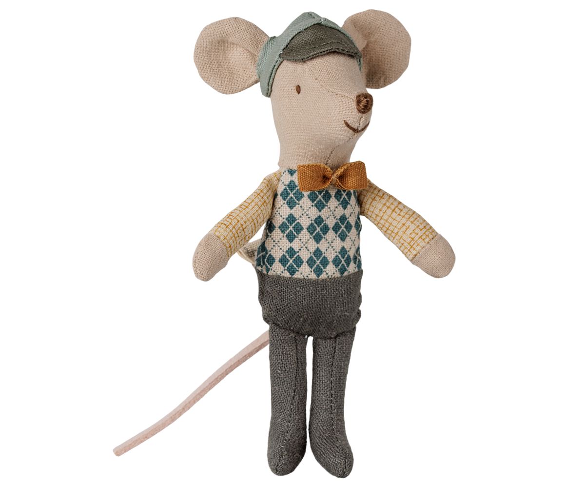 Souris au volant Petit frère – Maileg