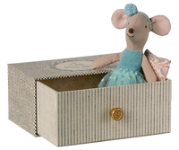 Souris ballerine dans son lit tiroir, Petite soeur - MAILEG 17-5104-00 5707304146117
