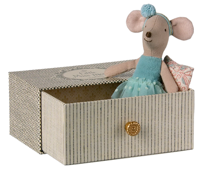 Souris ballerine dans son lit tiroir, Petite soeur - MAILEG 17-5104-00 5707304146117