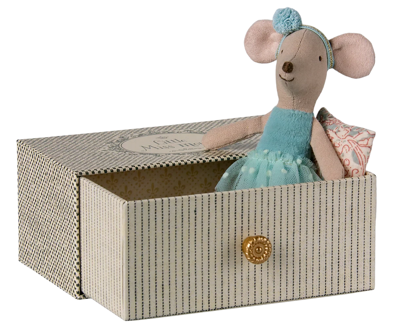 Souris ballerine dans son lit tiroir, Petite soeur - MAILEG 17-5104-00 5707304146117