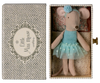 Souris ballerine dans son lit tiroir, Petite soeur - MAILEG 17-5104-00 5707304146117